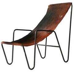 Armchair with Leather Seat of Cow 1