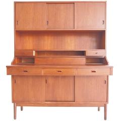 Large Danish Mid-Century Modern Teak Secretaire 5