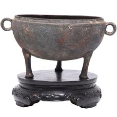Chinese Bronze Vessel with Tripod Feet 9