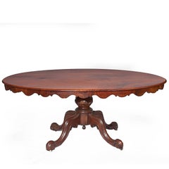 19th Century Mahogany Oval Supper Table