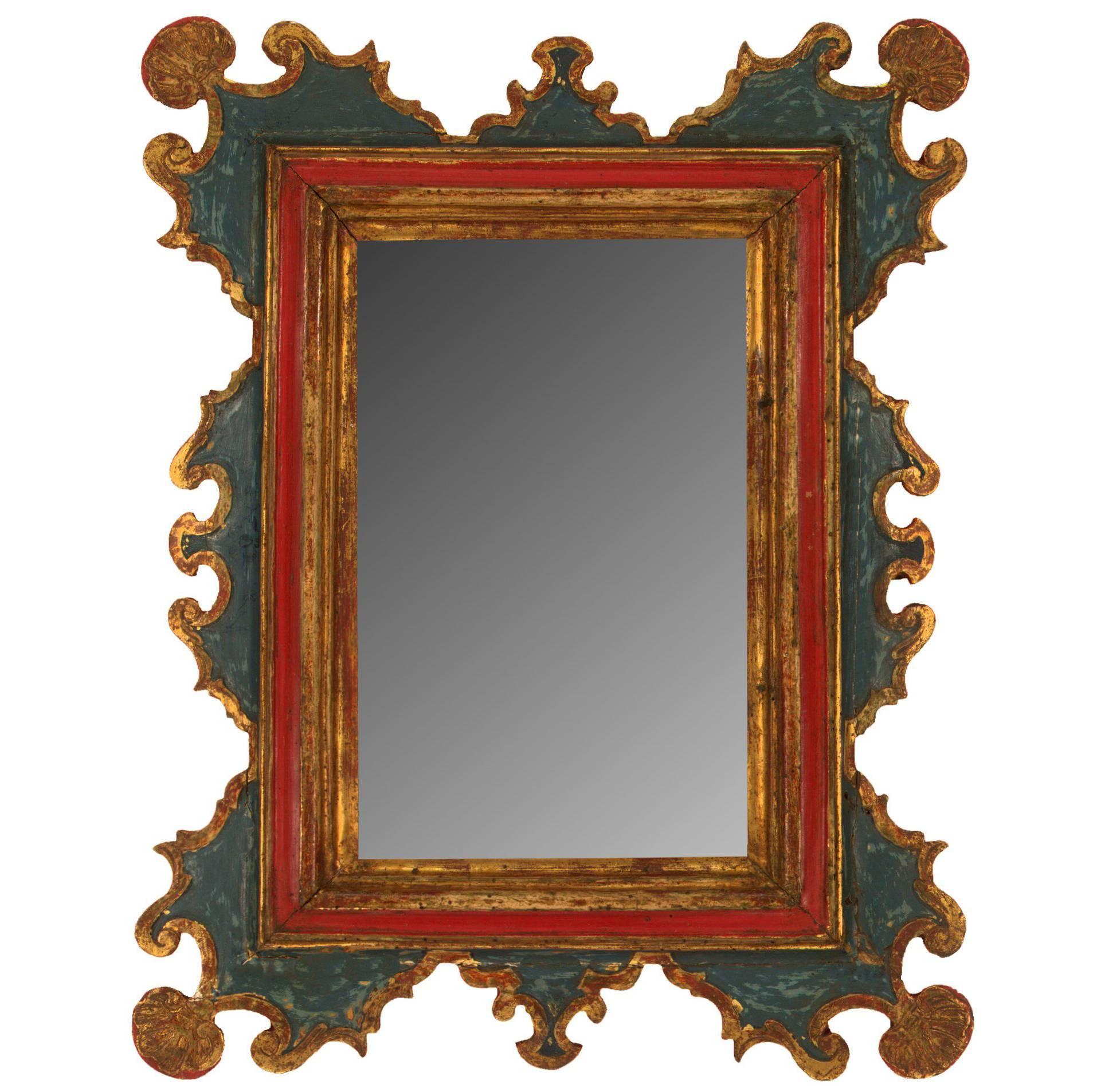 Spanish Style Carved and Gilt Mirror