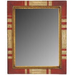 Spanish Style Painted and Gilt Mirror