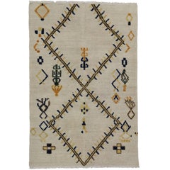 New High and Low Texture Moroccan Style Rug, Tribal Accent Rug