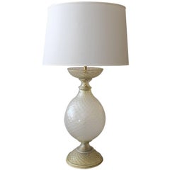 Superbe grande lampe en aventurine dorée Barovier & Toso de Murano pour Marbro Lamp Co.