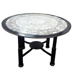 Sculptural Ebonized Bronze-Mounted Center Table with Onyx Top 2