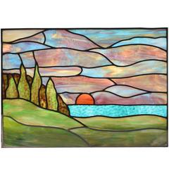Scenic Stained Glass Window