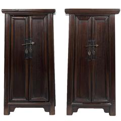 Pair of Chinese Petite Noodle Cabinets 8