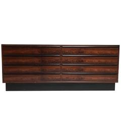 Midcentury Rosewood Eight-Drawer Chest by Westnofa
