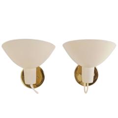 Visor Wall Lights by Vittoriano Vigano for Arteluce, circa 1950  set of two