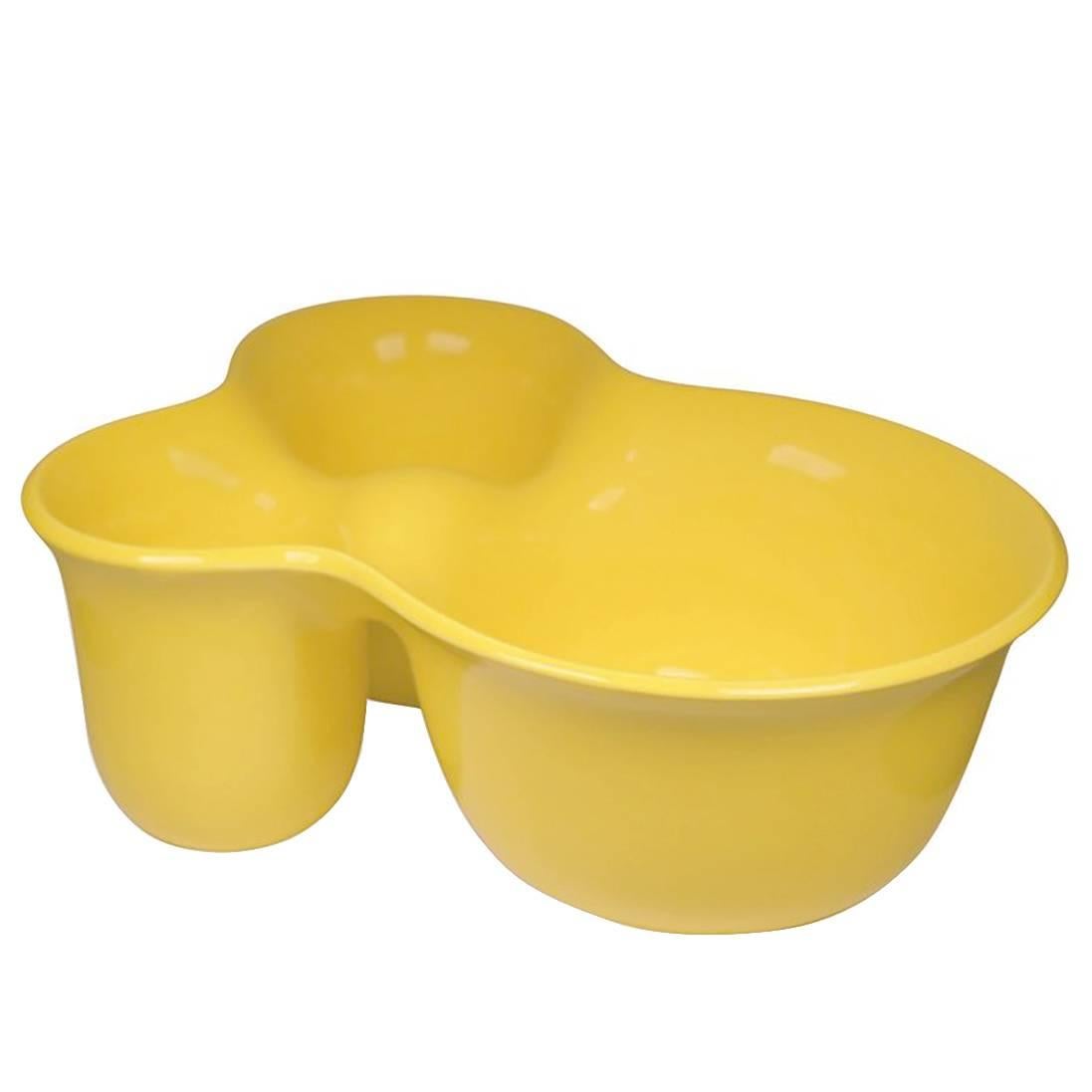 Modern Italian Vibrant Yellow Glazed Ceramic Bowl