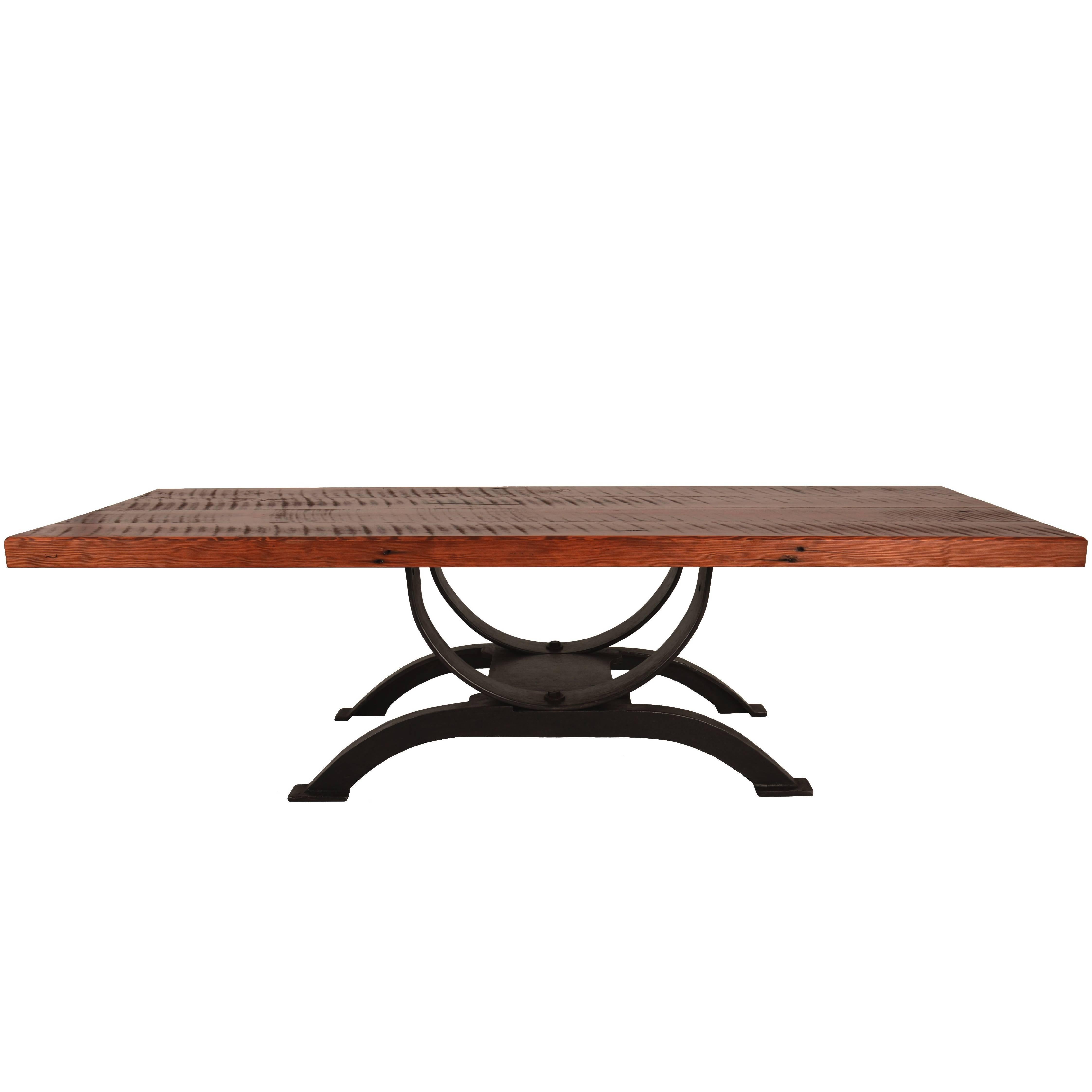 Cast Iron Base Cocktail Table at 1stDibs