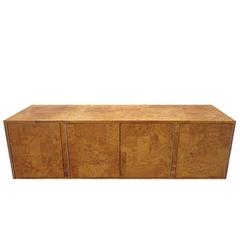Paul Evans Burled Patchwork Cityscape Credenza Directional 9