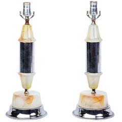 Handsome Pair of 1930s Table Lamps