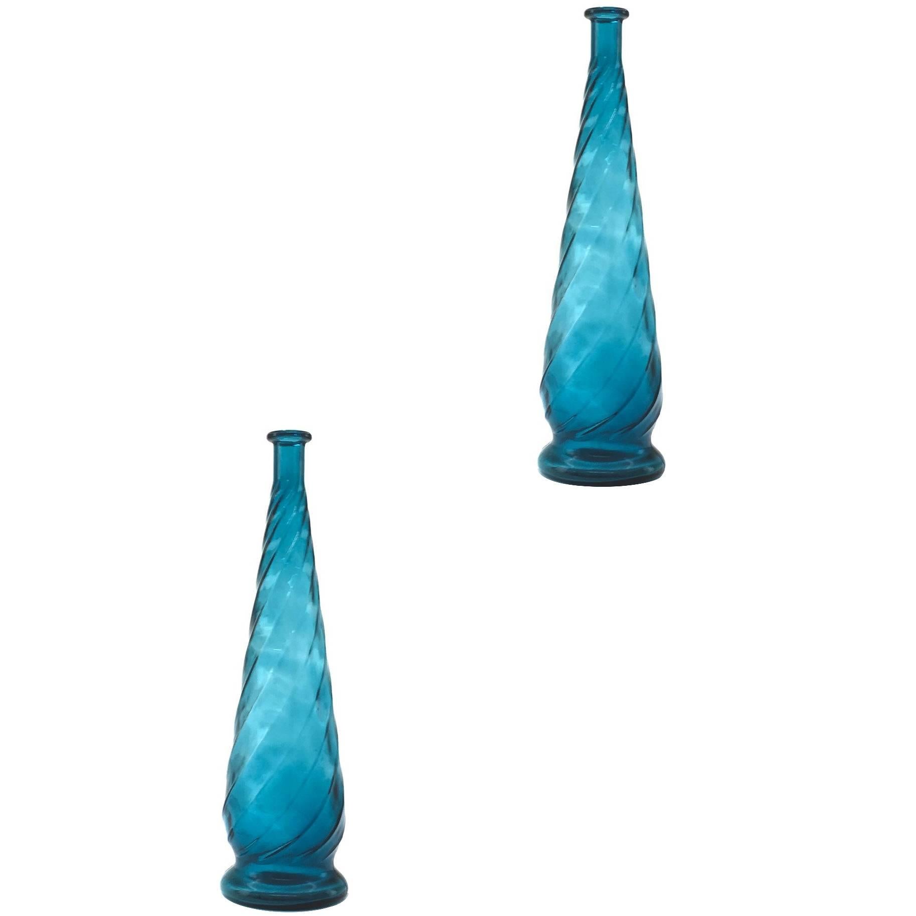 Pair of Large Vases in the Style of Muranno