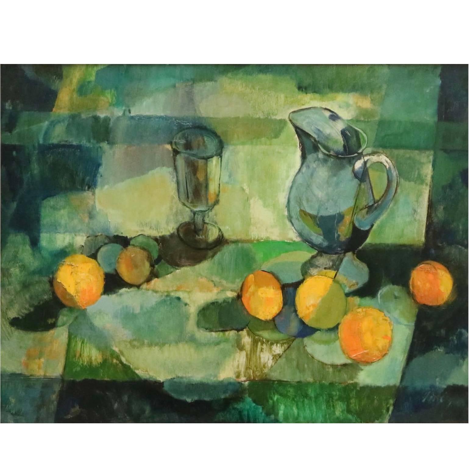 Dorothy Finley, Fauvist Still Life, Oil on Masonite, Signed