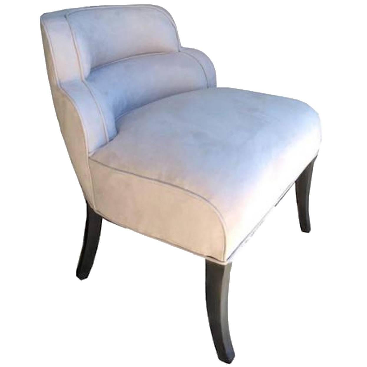 Unique American Art Deco Side or Boudoir Chair For Sale