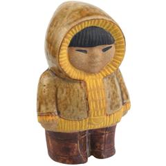 Vintage Gustavsberg Lisa Larson Ost Figurine All Varldens Barn, 1974