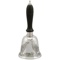 Contemporary Elizabeth II Scottish Sterling Silver Table Bell