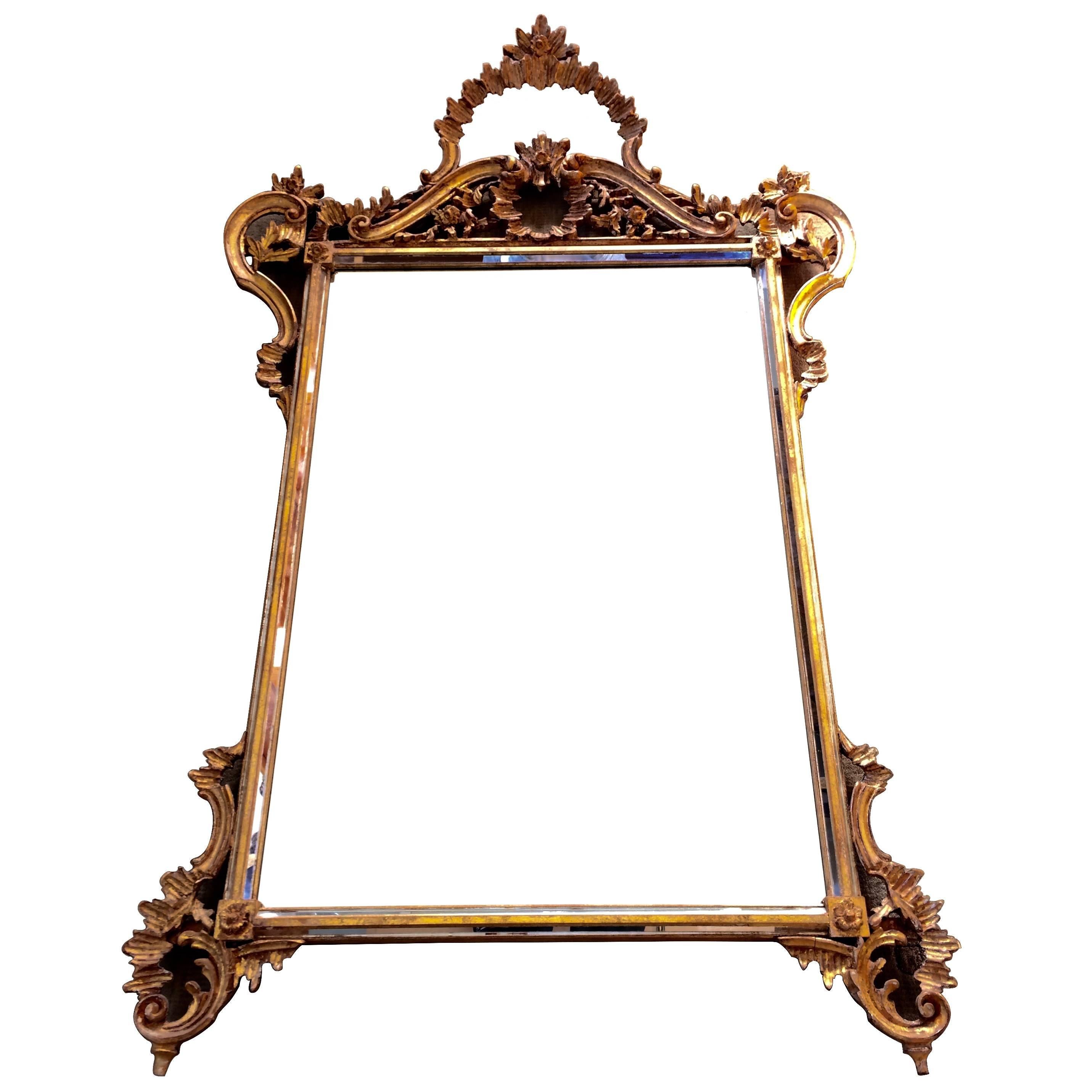 Gorgeous Ornate Giltwood Mirror by Labarge