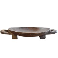 African Carved Wood Bowl