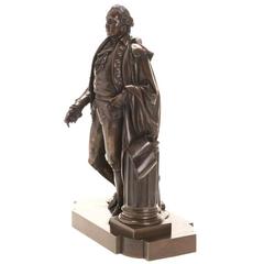 De Vaulx Bronze Sculpture George Washington Inscribed "United States of America"