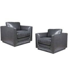 Pair of Club Chairs Designed by Arthur Elrod