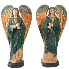 Polychrome Angel Figures