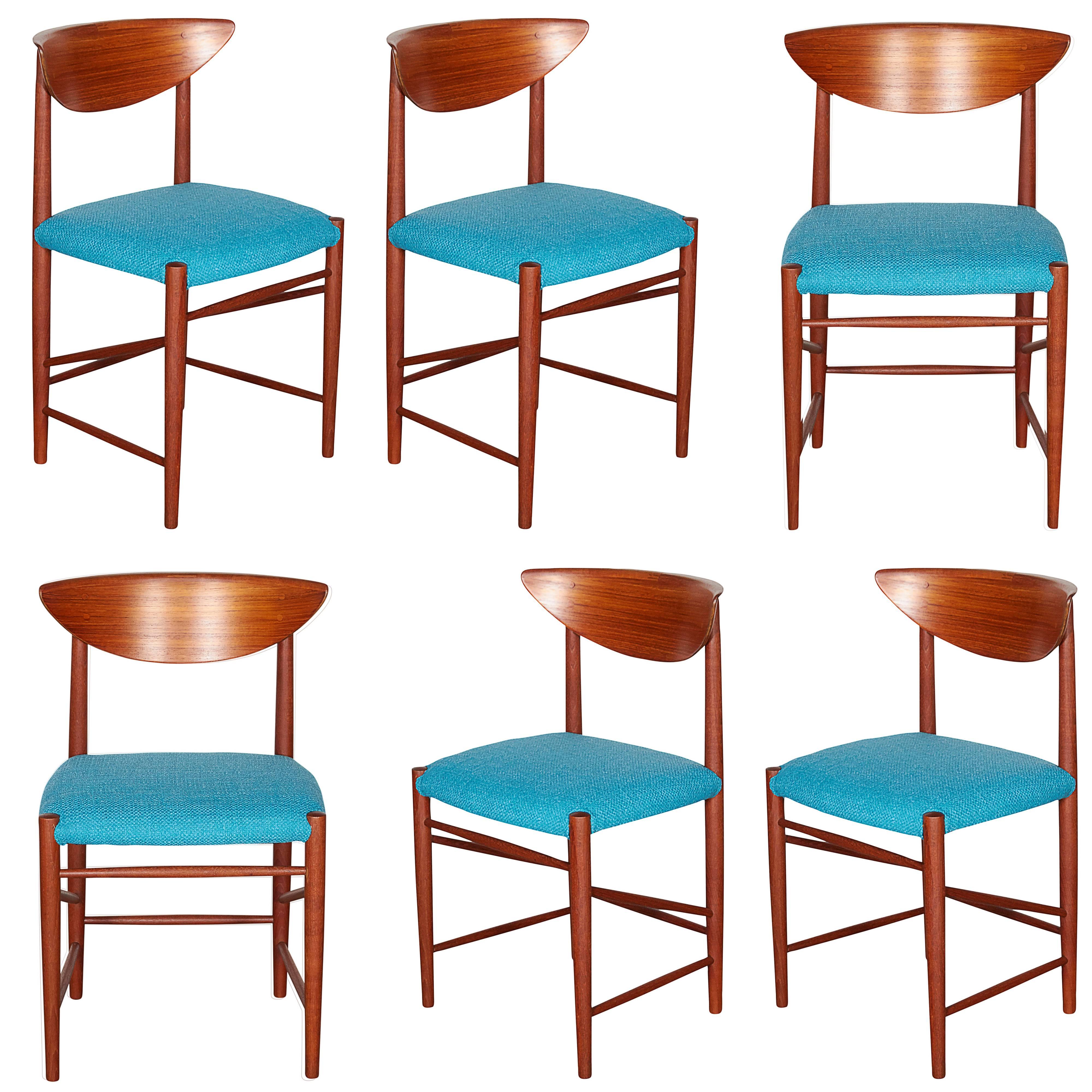 Teak Dining Chairs by Hvidt & Molgaard, Set of 6