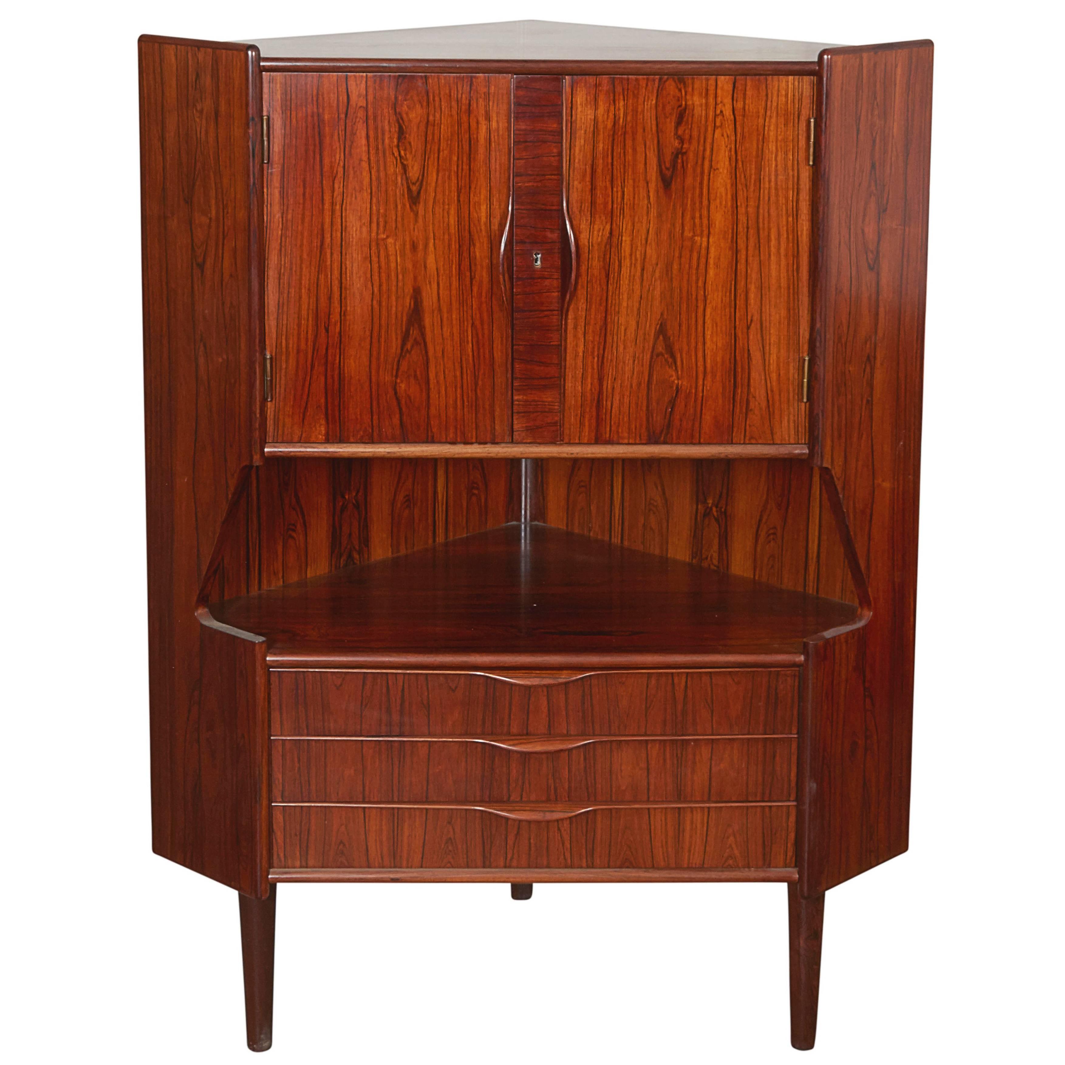 Rosewood Liquor Cabinet by Gunni Omann For Sale