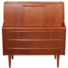 Used Danish Teak Secretary Desk