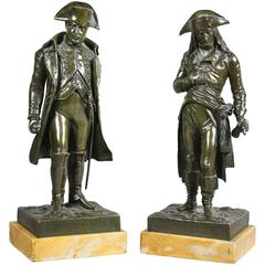 Pair of Bronze Figures of Napoleon