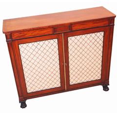 Antique Regency Mahogany Side Cabinet Antique Regency Mahogany Side Cabinet