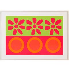 Peter Gee Target and Daisies Silkscreen Pop Art 12