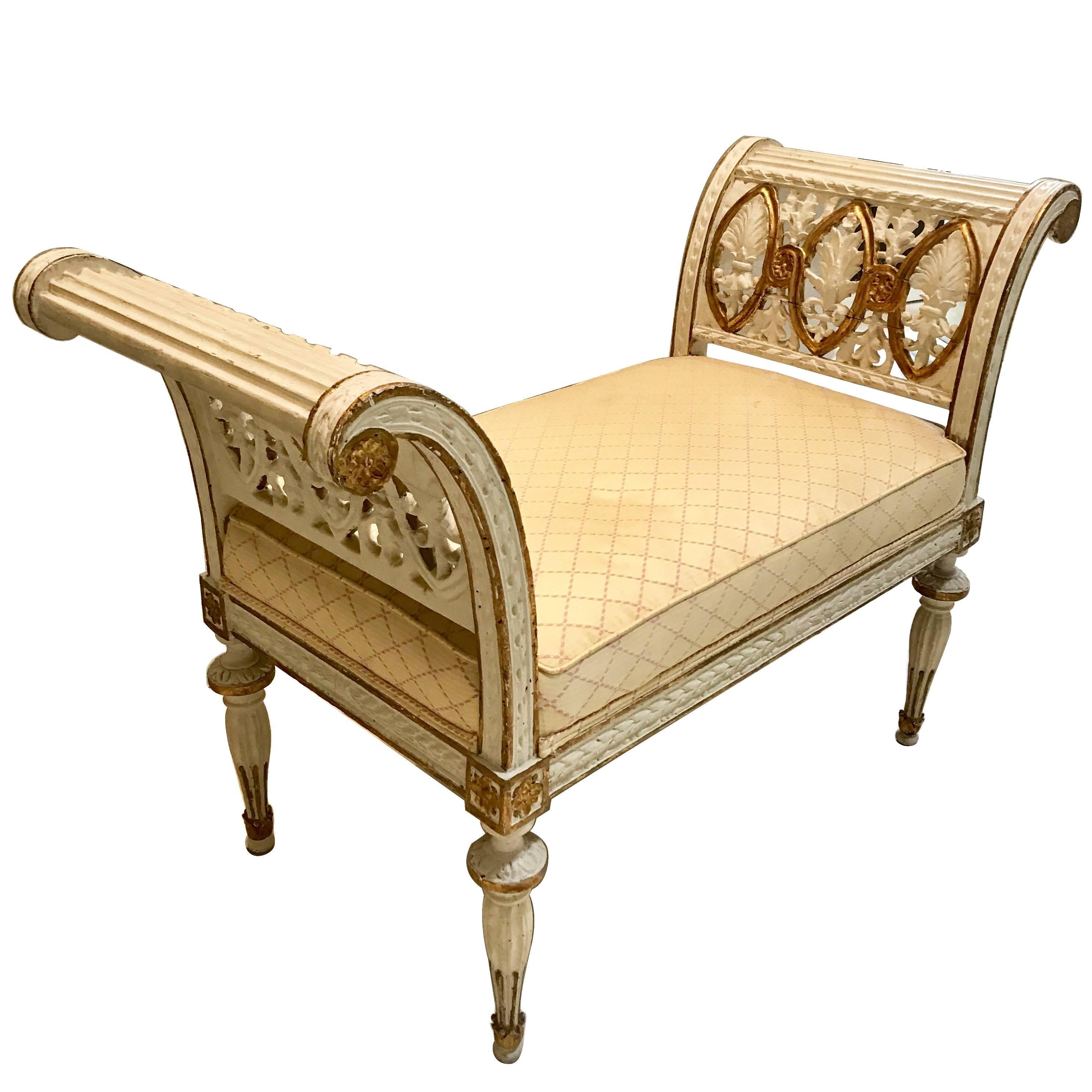 Gustavian Bench or Window seat, 1790