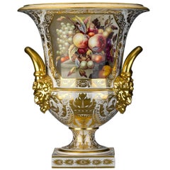Antique Derby Porcelain Campana Vase