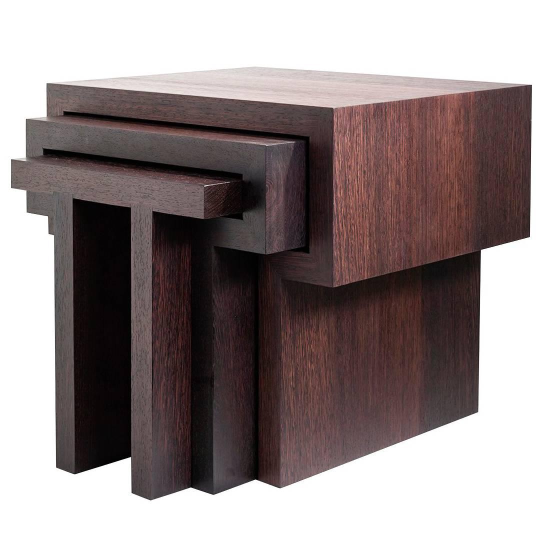 T Nesting Tables by Michael Boyd for PLANEfurniture For Sale