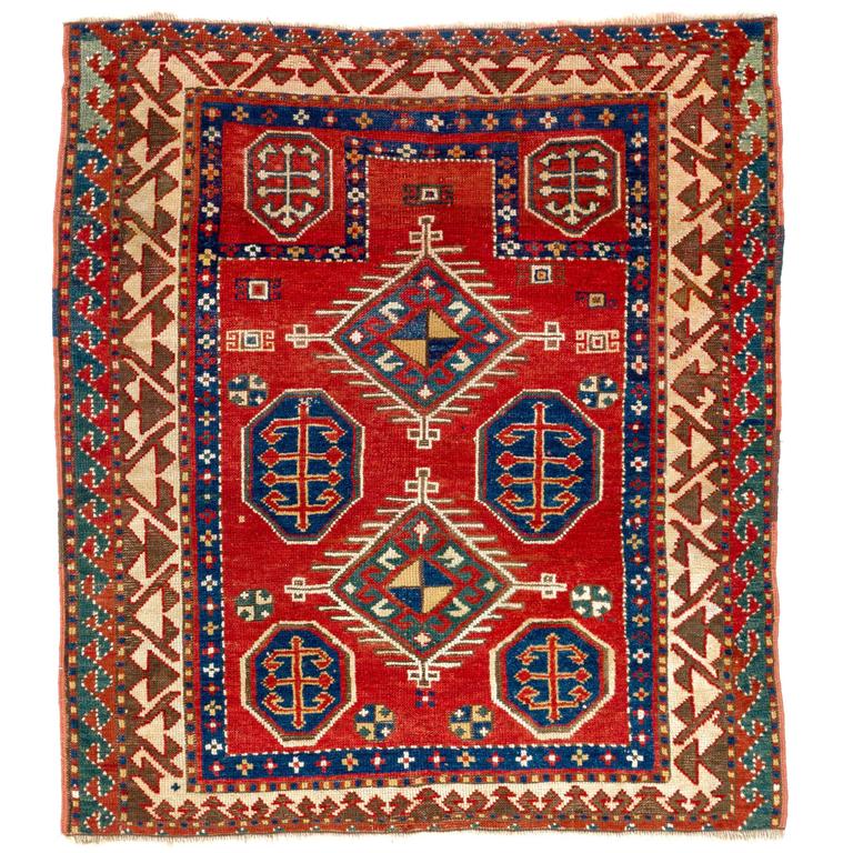 Antique Caucasian Borchalo Kazak Rug For Sale at 1stdibs