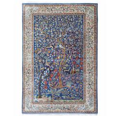 Tehran Garden of Paradise Design Silk Pile Carpet