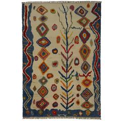 Modern Turkish Tulu Shag Rug with Contemporary Abstract Tribal Style 4