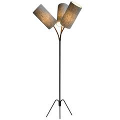 Unique Danish Midcentury Tripod Floor Lamp