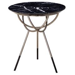Atlas Satin Nickel End or Side Table by AVRAM RUSU STUDIO 9