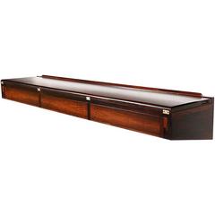 Arne Hovmand-Olsen Wall-Mounted Rosewood Console Table or Desk