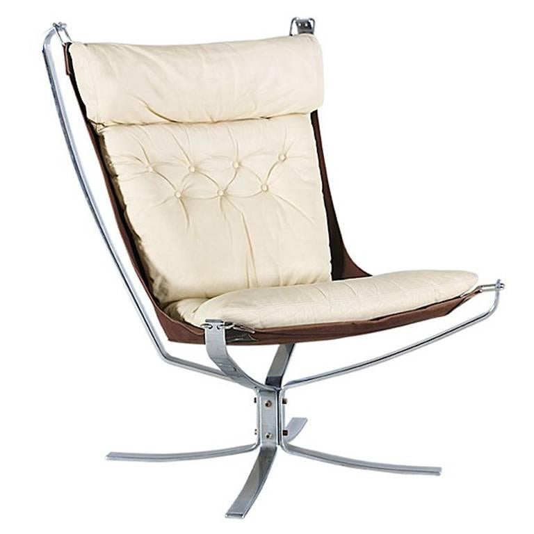 Sigurd Ressel Chrome “Falcon” Chair for Vatne Møbler
