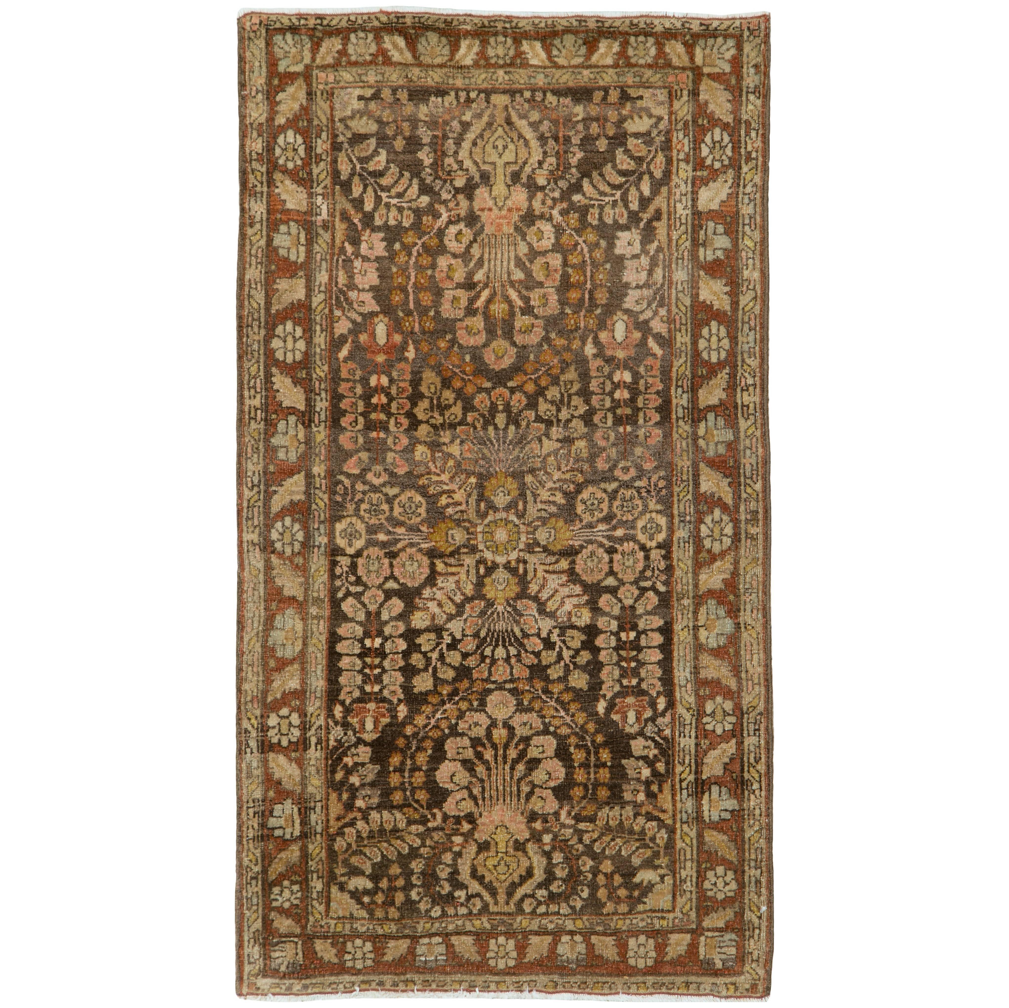 Antiker persischer Sarouk-Teppich im Angebot