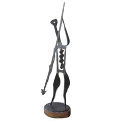 Mid-Century Brutalist Warrior Sculpture 4