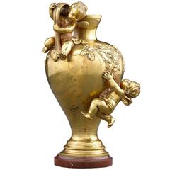 19th Century Auguste Moreau Bronze Vase