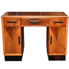 Art Deco Walnut and Macassar Ebony Desk 10