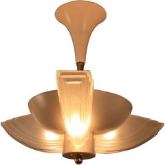 French Art Deco Chandelier 6