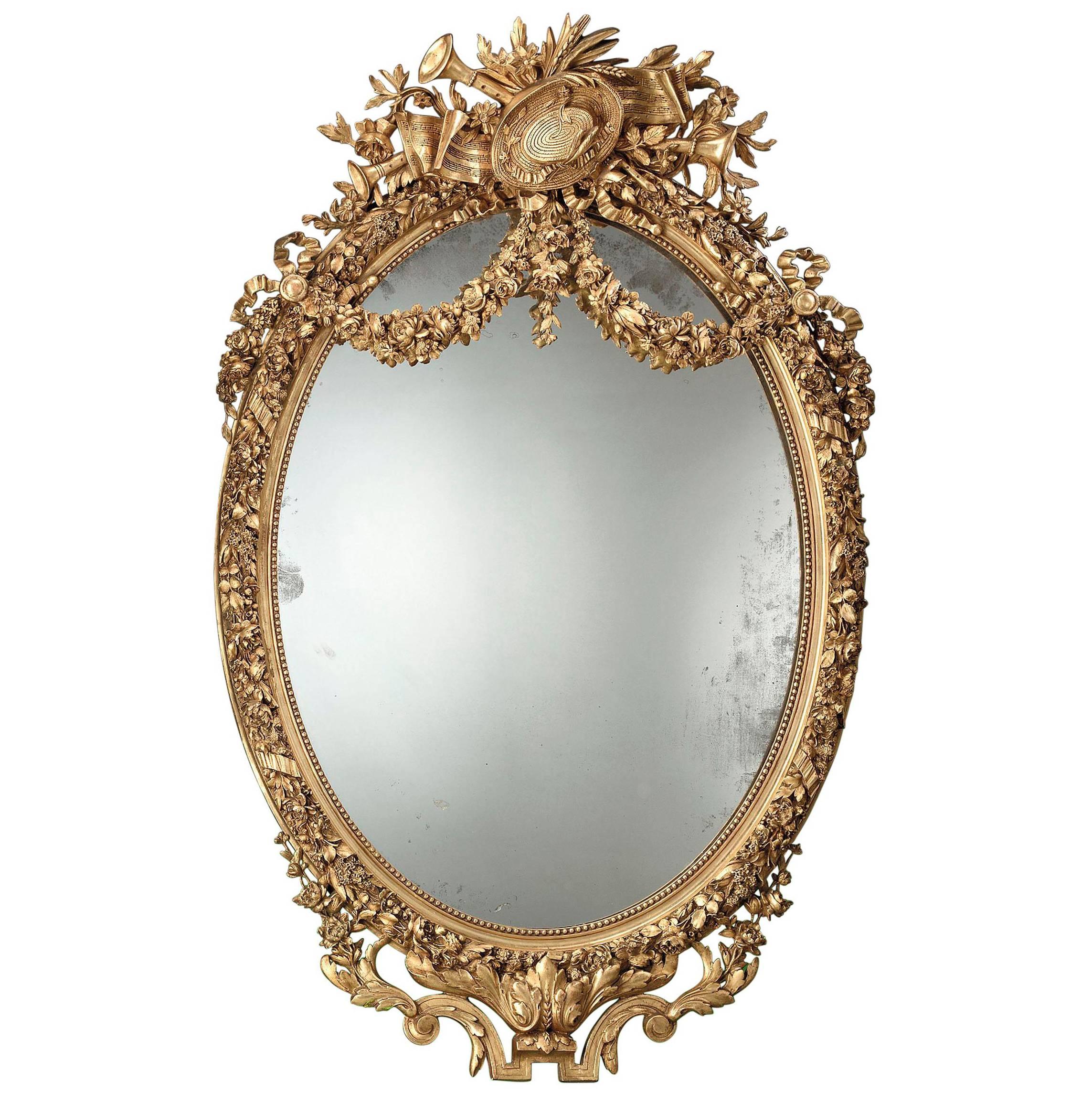 Napoleon III Giltwood Mirror