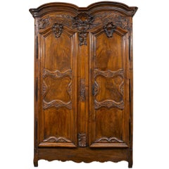 French Provincial Double Door Armoire